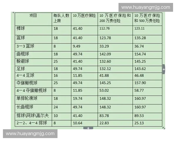 体育保险全方位保障方案助力运动员安全与风险管理